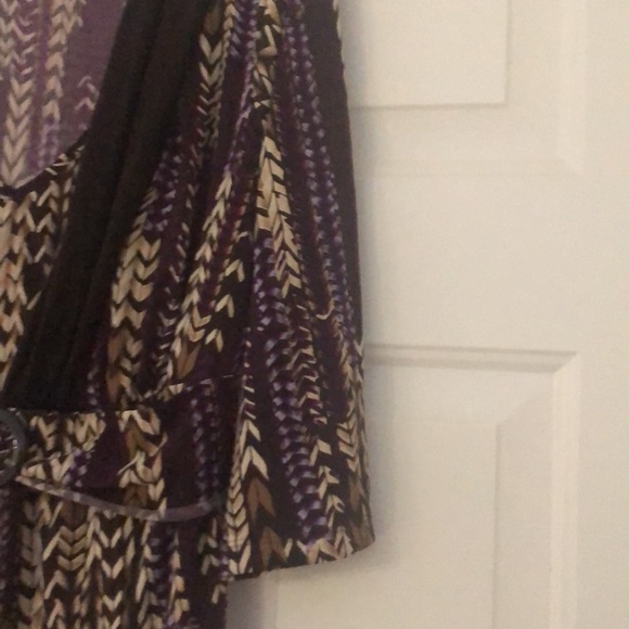 Venezia Bohemian V-Neck Tunic/Minidress Buckle Tie Long w/inset Plus 14/16 - Picture 7 of 10